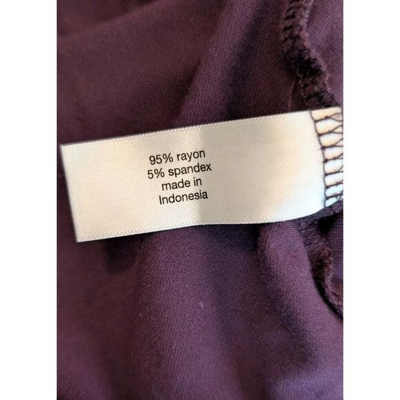 Lane Bryant Swing Collection Flowy Long Sleeve Knit Top Purple Dot 18/20 - Picture 7 of 10